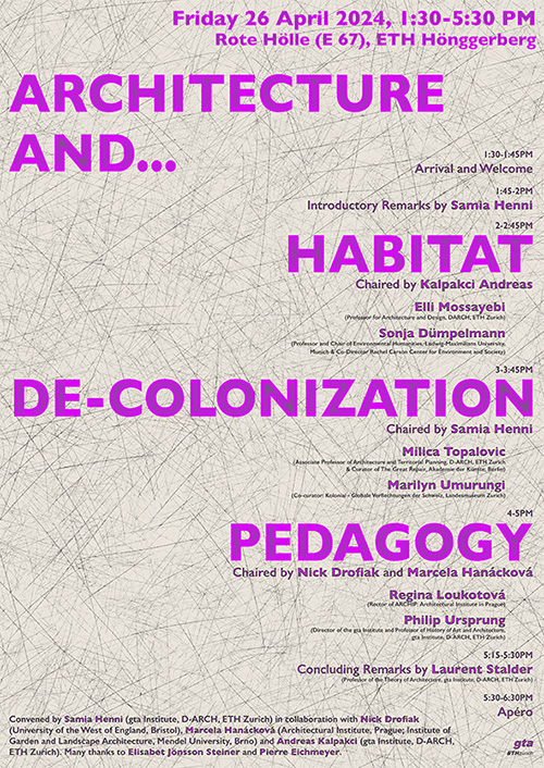 Architecture and… symposium poster