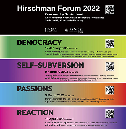 Hirschman Forum 2022 poster